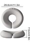 Massage Face Cradle Cushion,U-Shaped Face Pillow,Bed Massage Head Rest,Grey - 3