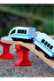 Electric High-Speed Toy Train Set with Wooden Track,Educational Building Toy for Kids - 3