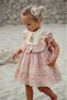 Baby Girl Evening Old Time Dress with Hair Clip Accessory 9-24 Months