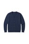 Men's Large Size Melange Navy Blue Pocket Buttoned Knitwear Cardigan 3Xl-4Xl-5Xl-6Xl - 4