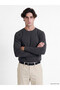 Rmz Gi̇yi̇m Farkiyla Zero Roba Collar Long Sleeve Combed Cotton Men's T-Shirt
