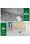 Magic Broom with V-Brush and Floor Cleaning Scraper,Long Handled Silicone Broom Set for Pet Hair,Dust and Liquid Cleaning,Green - 4