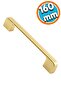 Furniture Handle Kitchen Cabinet Drawer Cabinet Handles Cover Handle Handle Gold Gold 160 mm Metal - 2