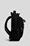 Scout Black Water Repellent Washable Gabardine High School University Daily Backpack, Black - 6