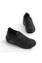 Women's Black Knitwear Laceless Air Sole Sneaker - 2