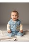 Baby Boy Cotton Rabbit Detailed Vest and Triple Tracksuit Set - 3