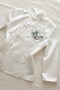 White Qipao Embroidery Deatiled Y2K Long Sleeve Chinese Jacket - 2
