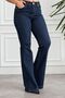 High Waist Lycra Flare Jeans