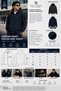 Men's Black Winter Hooded Zip-Up Fleece-Lined Sweatshirt Jacket - 7