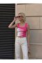 Square Collar Sleeveless Strappy Women's Bluz