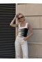 Square Collar Sleeveless Strappy Women's Bluz