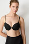 Deves Lol up Push up Soft Textured Underwire Black Bra - 2