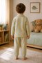Boy's Dinosaur Printed Shirt Collar Buttoned Pajama Set - 3