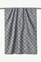 Gray Foggy Garden Patterned Double-Sided Organic Shawl - 3