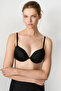 Deves Lol up Push up Soft Textured Underwire Black Bra - 3