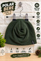 Men's Double Layer+Polar Fleece Beanie+Extra Quality+Flexible+Cold Resistant+Anti-Pilling+No Pilling+Basic Beanie