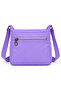 Water Resistant Multi-Compartment Women's Cross Shoulder Bag Women's Mail Bag 4100 Lilac - 6