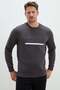 3 Yarn Printed Crew Neck Sweatshirt - 5