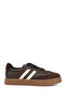 Women's Brown Lace-Up Sneaker
