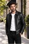 Donald Genuine Leather Men's Black Jacket-Coat