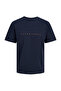 Jack&jones Star Men's Navy Blue Round Neck T-Shirt - 7