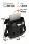 Gk15 Postman Vertical Crossbody Bag Black - 7