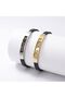 Galaxy Stars Patterned Steel Bracelet - Yellow - 2