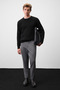 Vicks Men's Grey Trousers with Elastic Waist and Laces, Woven Comfortable Cut - 2