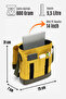 Gk15 Postman Vertical Crossbody Bag Yellow-khaki - 7