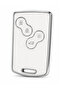 Renault Megane3-Fluence3-Clio4 Compatible Card Silicone Protection Key Remote Control Cover White Color