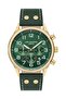 Men's Watch, Green Dial, Gold Case, Leather Green Band, Multifunction, 3Atm, Lc07558.117 - 3