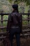 Acı Kahve Leather Jacket with Additional Collar and Epaulettes - 1047 - 6