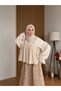 Floss Viscose Draped Ruffled Oversize Women's Shirt Blouse - 2