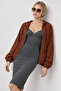 Stoned Hooded Woven Jacket Lby0087 Brown