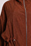 Stoned Hooded Woven Jacket Lby0087 Brown - 5