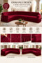 Jacquard L Corner Sofa Cover ,Sofa Cover Shawl Pattern (350cm) - 2