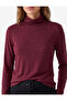 Long Sleeve Soft Textured Wool Blend High Neck T-Shirt - 4