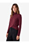 Long Sleeve Soft Textured Wool Blend High Neck T-Shirt - 2