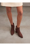 Gemma Sia Women's Pointed Toe Heeled Boots 0012659 Brown Suede - 2