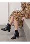 Mira Pia Women's Heeled Boots 0012800 Black Crocodile - 2