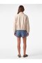 High Waist Buttoned Regular Fit Viscose Blend Pleated Mini Shorts Skirt - 3