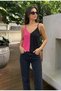 Sleeveless Strappy V-Neck Tricot Women's Blouse - 2