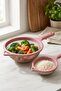 3-Piece Stainless Steel Wire Strainer Set 12-16-20 cm Pink Kitchen Strainer - 4