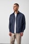 Dragon Relaxed Fit Cotton Checkered Flannel Men's Shirt - Blue - 7