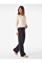 Elastic Waist Long Wide Leg Knitwear Trousers - 2