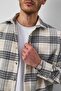 Brandon Relaxed Fit Cotton Wide Striped Lumberjack Men's Shirt - Light Blue - 3