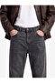 Normal Waist Pocket Comfortable Fit Cotton Baggy Jean Trousers - 4