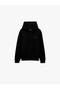 Long Sleeve Three Threaded Yarns Comfortable Fit Kangaroo Pocket Hooded Printed Sweatshirt - 6