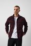 Brandon Relaxed Fit Cotton Wide Striped Lumberjack Men's Shirt - Burgundy - 6