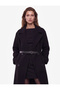 Long Sleeve Wide Collar Belted Double Breasted Cashmere Coat - 3